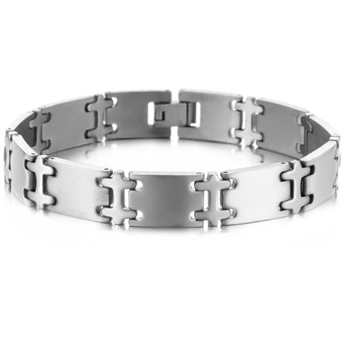 ***COI Titanium Bracelet With Steel Clasp(Length: 8.66 inches)-00091BB