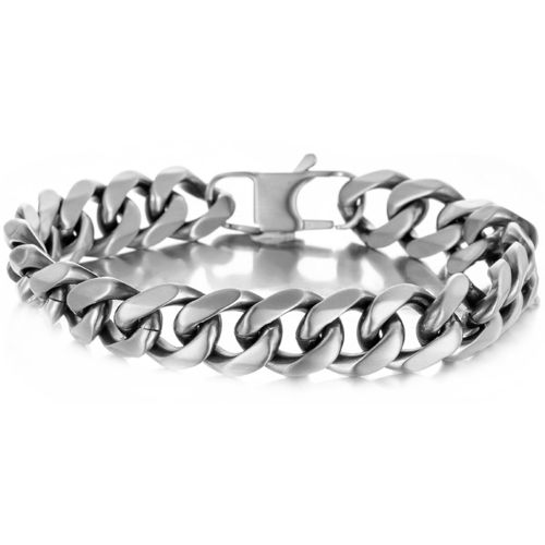 ***COI Titanium Bracelet With Steel Clasp(Length: 8.66 inches)-00097BB