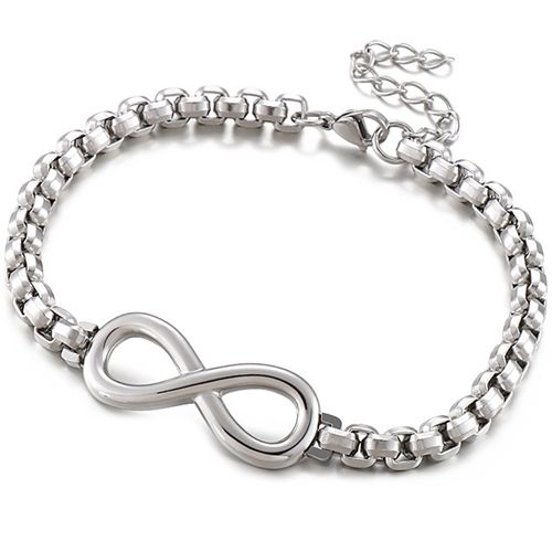 ***COI Titanium Infinity Bracelet With Steel Clasp(Length: 8.86 inches)-00102BB