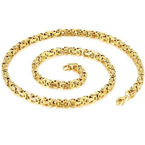 *COI Titanium Gold Tone/Silver Bracelet/Necklace With Steel Clasp(Length: 8.27 inches/23.62 inches)-00132BB