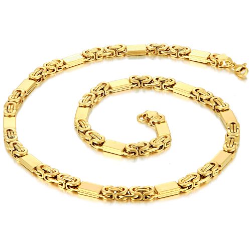*COI Titanium Gold Tone/Silver Bracelet/Necklace With Steel Clasp(Length: 8.27 inches/22.05 inches)-00135BB