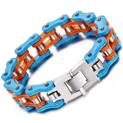 ***COI Titanium Ceramic Bracelet With Steel Clasp(Length: 8.46 inches)-00243BB