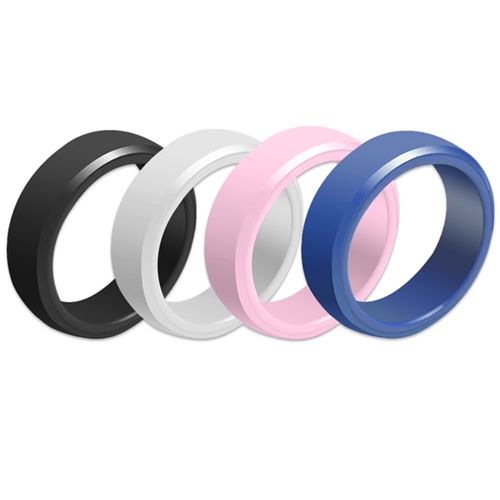 ***COI Black/White Ceramic RFID NFC IC/CUID Smart Ring-00267BB