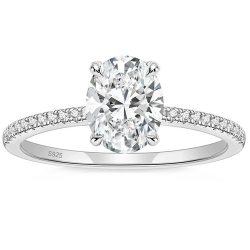 ***COI Sterling Silver 925 Gold Tone/Rose/Silver Solitaire Ring With Cubic Zirconia-00348BB