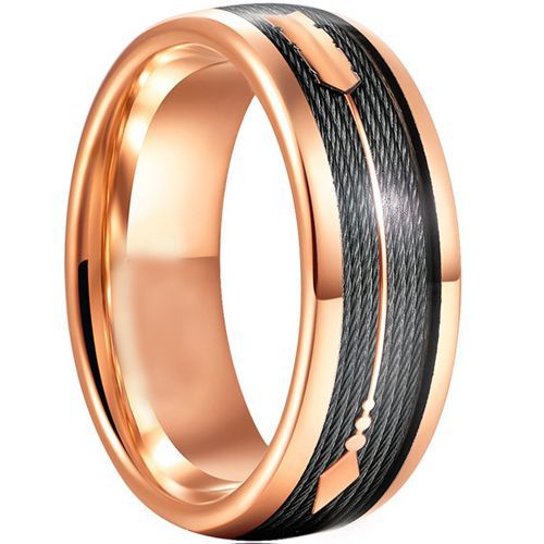 ***COI Rose Titanium Arrows Ring With Wire-00388BB