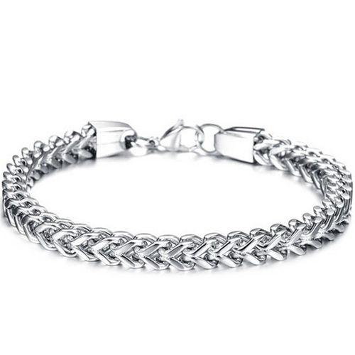 ***COI Titanium Black/Gold Tone/Silver Bracelet With Steel Clasp(Length: 9.45 inches)-00439BB