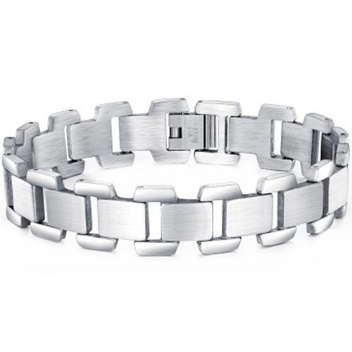 ***COI Titanium Bracelet With Steel Clasp(Length: 8.27 inches)-00465BB