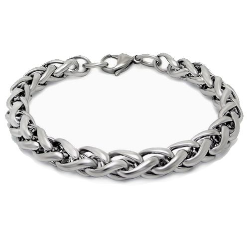 ***COI Titanium Bracelet With Steel Clasp(Length: 8.27 inches)-00708BB