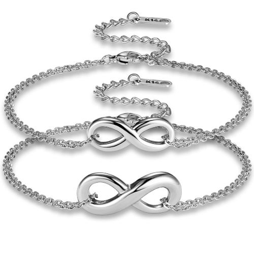 ***COI Titanium Infinity Bracelet With Steel Clasp(Length: 9.06 inches)-00936BB