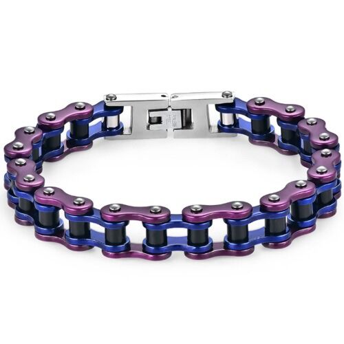 ***COI Titanium Ceramic Bracelet With Steel Clasp(Length: 9.05 inches)-01164BB