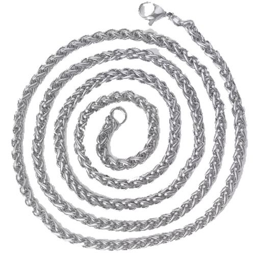 ***COI Titanium Necklace With Stainless Steel Clasp(Length: 19.68 inches)-01448BB
