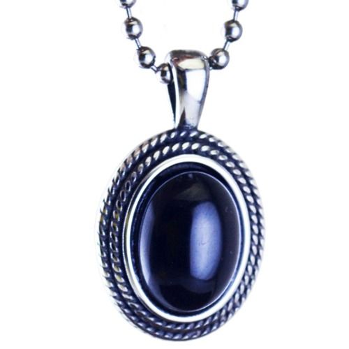 ***COI Titanium Pendant With Blue Turquoise-01459BB