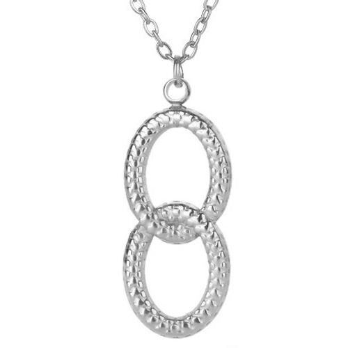 ***COI Titanium Gold Tone/Silver Infinity Pendant-01534BB
