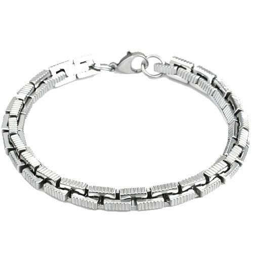 ***COI Titanium Bracelet With Steel Clasp(Length: 8.66 inches)-01611BB