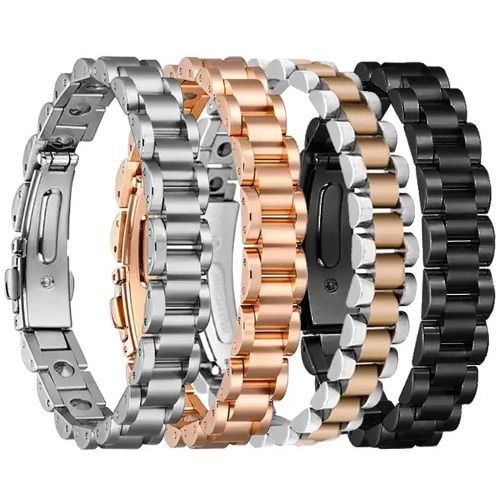 ***COI Titanium Black/Rose/Silver Bracelet With Steel Clasp(Length: 8.27 inches)-01687BB