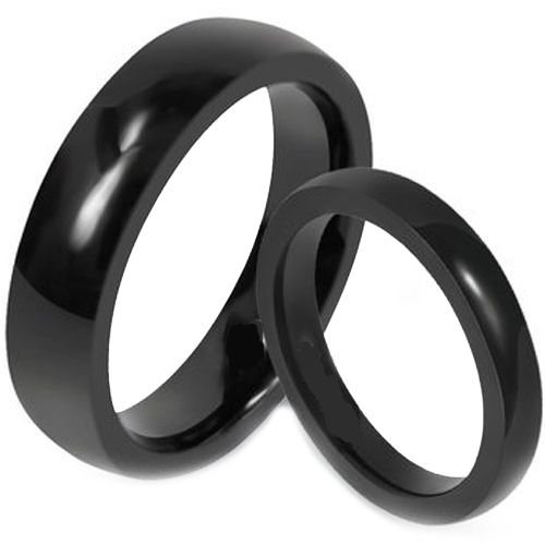 *COI Black Titanium Dome Court Ring - JT1250