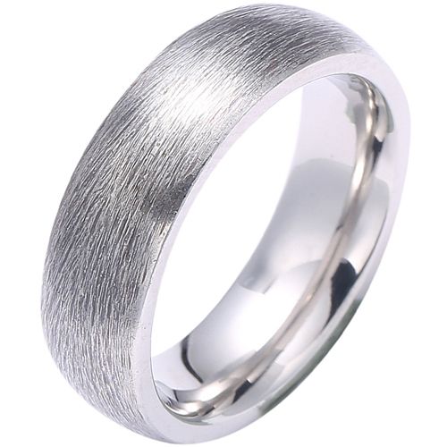 **COI Titanium Satin Finished Matt Dome Court Ring-8040BB