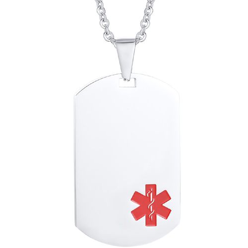 COI Titanium Medical Alert Pendant-8590BB