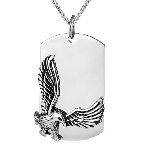 **COI Titanium Eagle Tag Pendant-9500BB