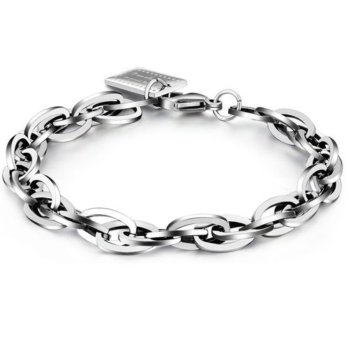**COI Titanium Bracelet With Steel Clasp(Length: 7.09 inches/8.66 inches)-9763BB