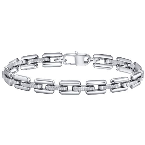 **COI Titanium Bracelet With Steel Clasp(Length: 8.27 inches)-9959BB