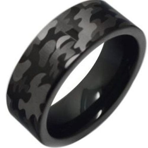 COI Black Titanium Ring - 177AA(Size:US13)