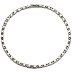 **COI Titanium Necklace With Steel Clasp(Length: 20.27 inches)-00035BB