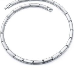 **COI Titanium Necklace With Steel Clasp(Length: 19.68 inches)-00036BB