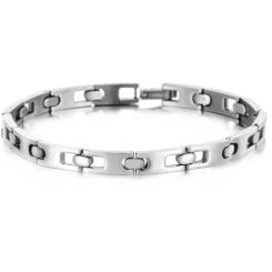 ***COI Titanium Bracelet With Steel Clasp(Length: 7.87 inches)-00085BB