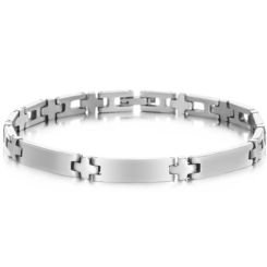 ***COI Titanium Bracelet With Steel Clasp(Length: 8.46 inches)-00086BB
