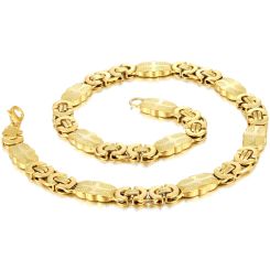 *COI Titanium Gold Tone/Silver Cross Bracelet/Necklace With Steel Clasp(Length: 8.27 inches/21.25 inches)-00136BB