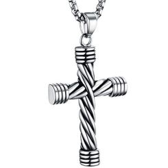 ***COI Titanium Cross Pendant-00139BB
