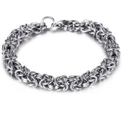 ***COI Titanium Bracelet With Steel Clasp(Length: 9.06 inches)-00140BB