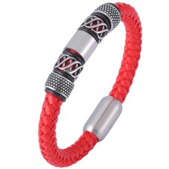 ****COI Titanium Black Silver Infinity Celtic Bracelet With Steel Clasp(Length: 8.66 inches)-00182BB