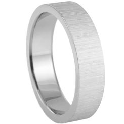***COI Titanium Gold Tone/Silver Pipe Cut Flat Ring-00326BB