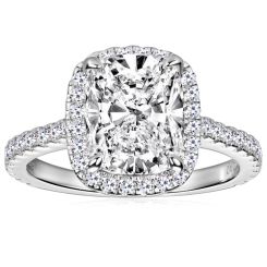 ***COI Sterling Silver 925 Solitaire Ring With Moissanite-00363BB