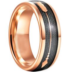 ***COI Rose Titanium Arrows Ring With Wire-00388BB