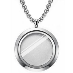 ***COI Titanium Cremation Pendant For Ashes of Pets and People-00628BB