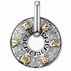 ***COI Titanium Black Gold Tone Silver Celtic Pendant-00772BB