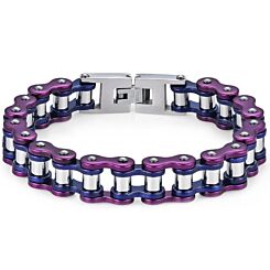 ***COI Titanium Ceramic Bracelet With Steel Clasp(Length: 8.27 inches)-01165BB
