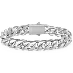 ***COI Titanium Black/Gold Tone/Silver Bracelet With Steel Clasp(Length: 8.0 inches)-01256BB
