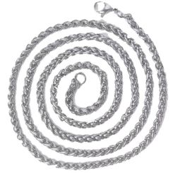 ***COI Titanium Necklace With Stainless Steel Clasp(Length: 19.68 inches)-01448BB