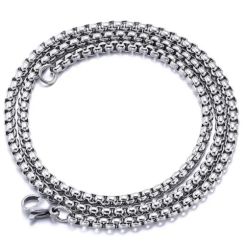 ***COI Titanium Necklace With Stainless Steel Clasp(Length: 19.68 inches)-01449BB