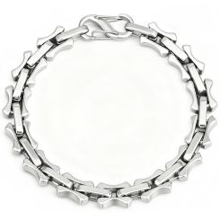 ***COI Titanium Bracelet With Steel Clasp(Length: 8.27 inches)-01595BB