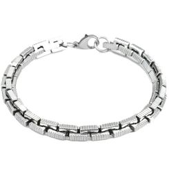 ***COI Titanium Bracelet With Steel Clasp(Length: 8.66 inches)-01611BB