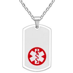 ***COI Titanium Medical Alert Pendant-01660BB
