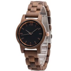 COI Titanium Koa Wood Watch With Steel Clasp(Length: 8.50 inches)-01785BB