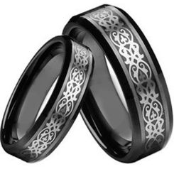 COI Black Titanium Ring - 2189(Size 88mm)
