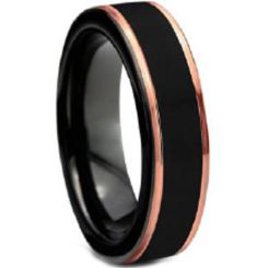 COI Titanium Two Tone Ring-4153(Size US7.5)