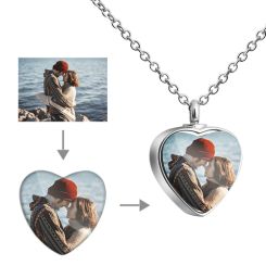 **COI Titanium Bottle Pendant With Custom Photo Engraving-8341BB